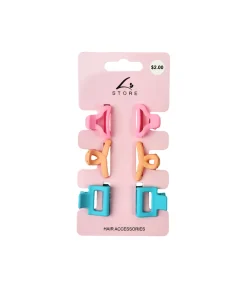 Mixed Design Claw Clip Set 6pk