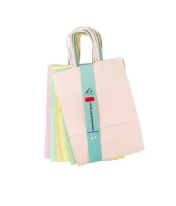 Mixed Pastel Small Paper Bags 12pc