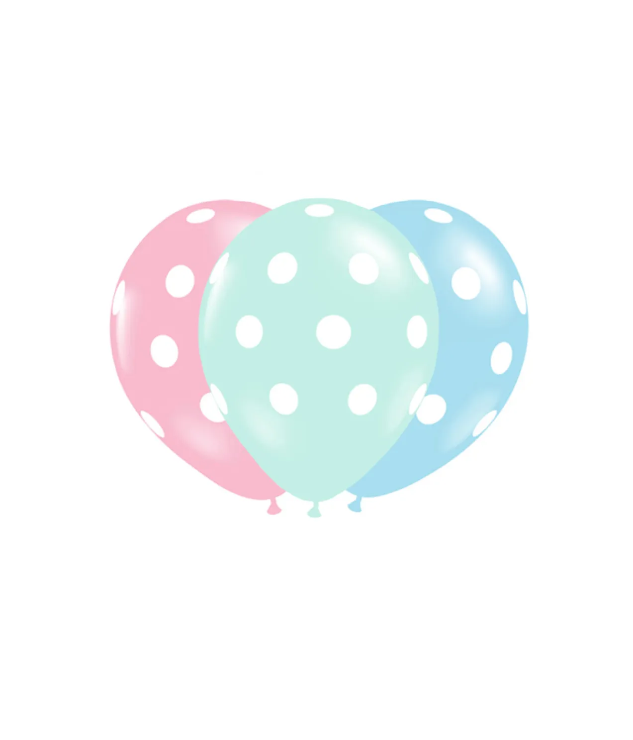 Mixed Polka Dots Latex Balloons 12inch 20pk
