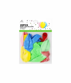 Mix Latex Plain Balloons 12inch 20pk