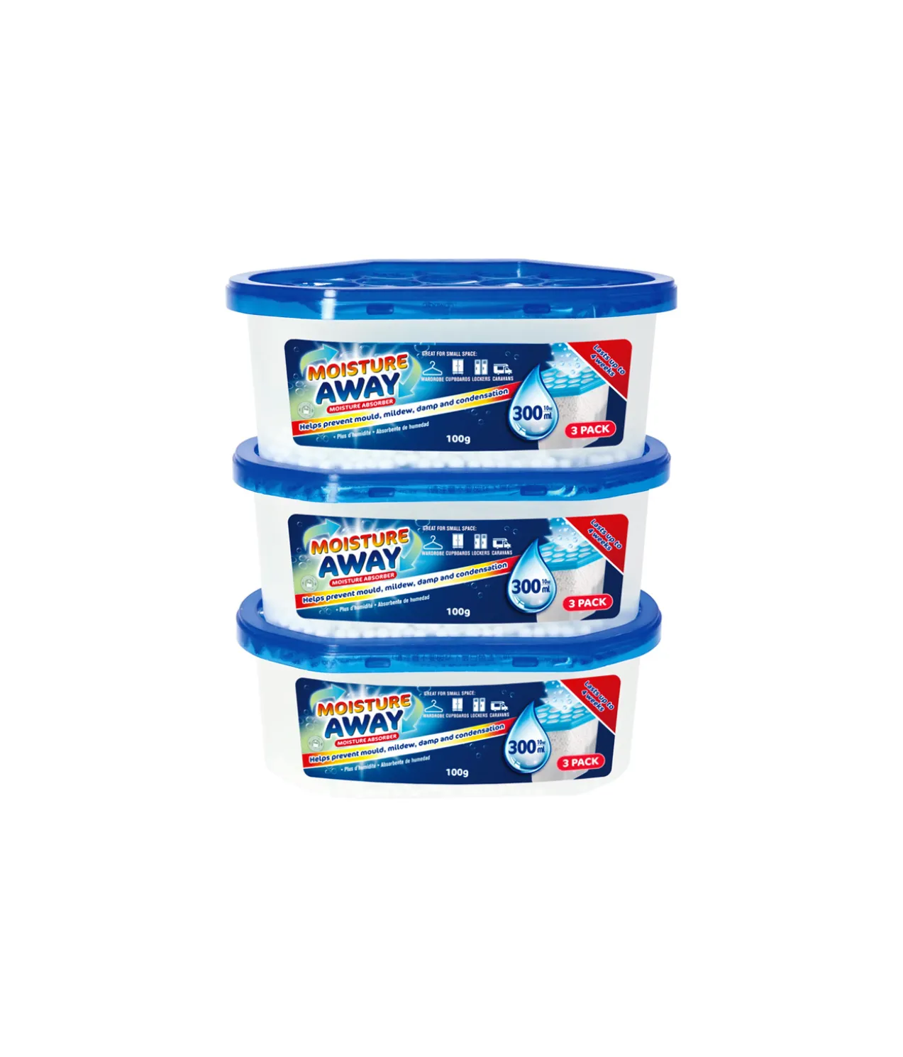 Moisture Absorber Assorted 300ml 3pk