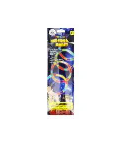 Multicolour Glow Bracelets 4pk