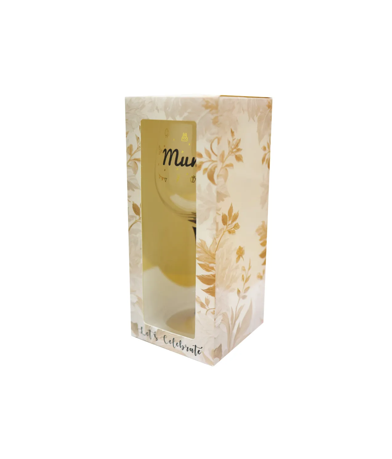 Mum Wine Glass