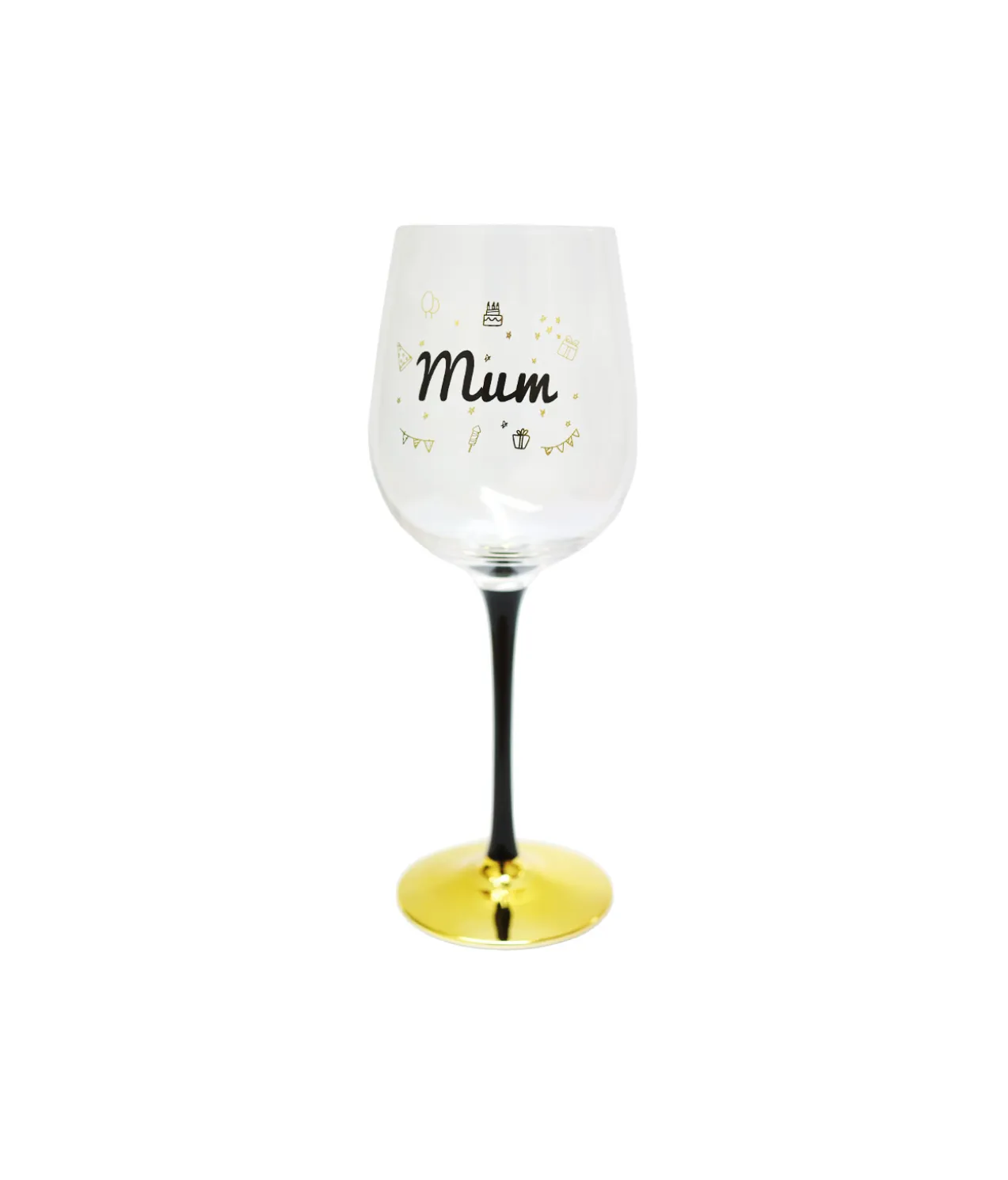 Mum Wine Glass
