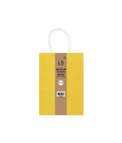 Mustard Medium Paper Bag 3pc
