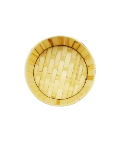 Natural Bamboo Round Basket 21.5x12cm