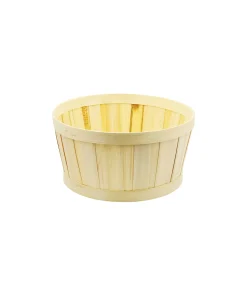 Natural Bamboo Round Basket 21.5x12cm