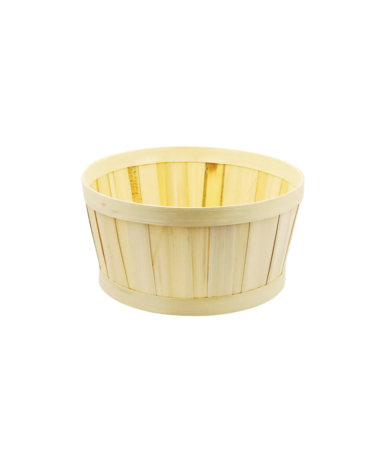 Natural Bamboo Round Basket 21.5x12cm