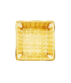 Natural Bamboo Square Baskets 23x23x11cm