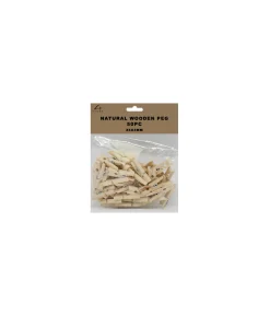 Natural Wooden Pegs 25x3mm