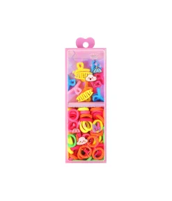 Neon Colours Hair Accessory Set 75pc