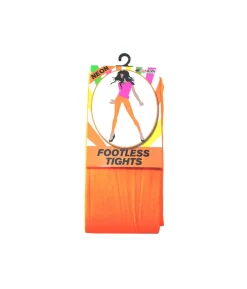 Neon Footless Tights Orange