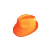 Neon Gangster Hat Orange