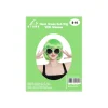 Neon Green Bob Wig With Glasses Set