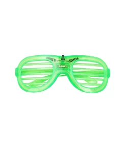 Neon Green LED Shutter Glasses 15.5 x 6cm