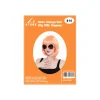 Neon Orange Bob Wig With Glasses Set