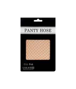 Neon Orange Fishnet Stockings