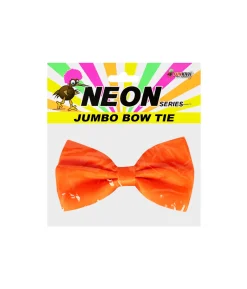 Neon Orange Jumbo Bow Tie