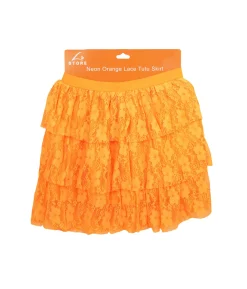 Neon Orange Lace Tutu