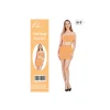 Neon Orange Tube Top & Skirt