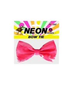 Neon Pink Bow Tie