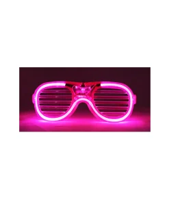 Neon Pink LED Shutter Glasses 15.5 x 6cm