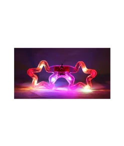 Neon Pink LED Star Glasses 14.5 x 6cm