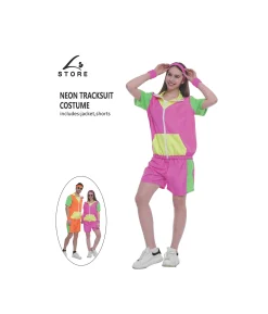 Neon Pink Tracksuit Costume
