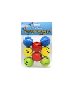 Neon Squeeze Smiley Stress Balls 8pk