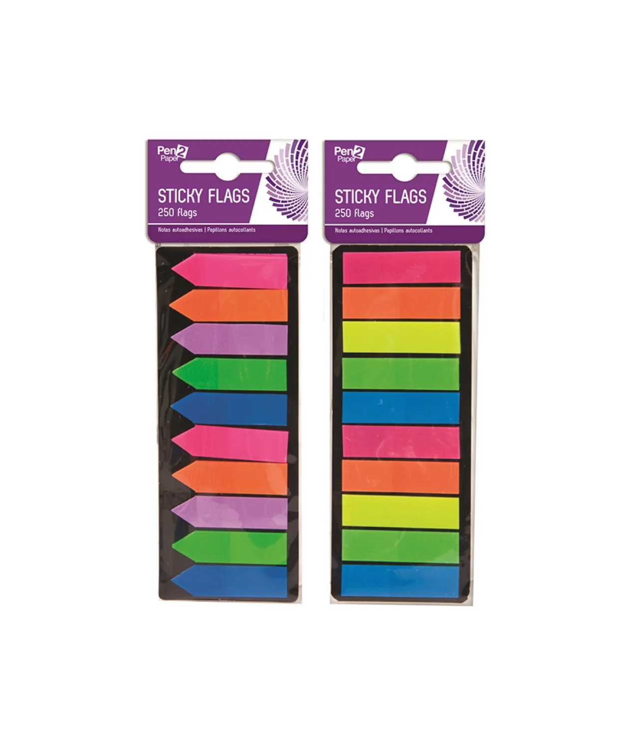 Neon Stick-It Flags Assorted
