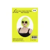 Neon Yellow Bob Wig With Glasses Set
