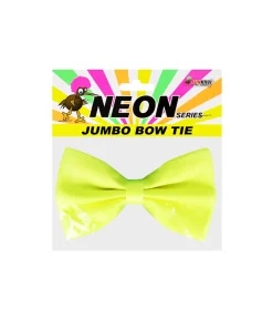 Neon Yellow Jumbo Bow Tie