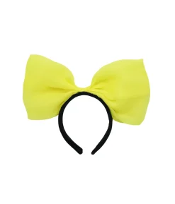 Net Yellow Bow Headband 30cm