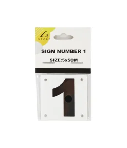 Number 1 Sign 5x5cm