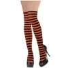 Orange & Black Striped Party Stockings
