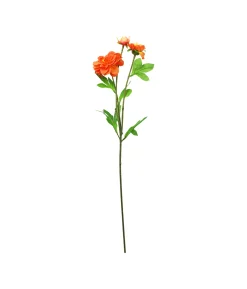 Orange Dahlia Flower Stem 62cm