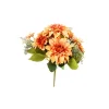 Orange Dahlia 9 Head 43cm