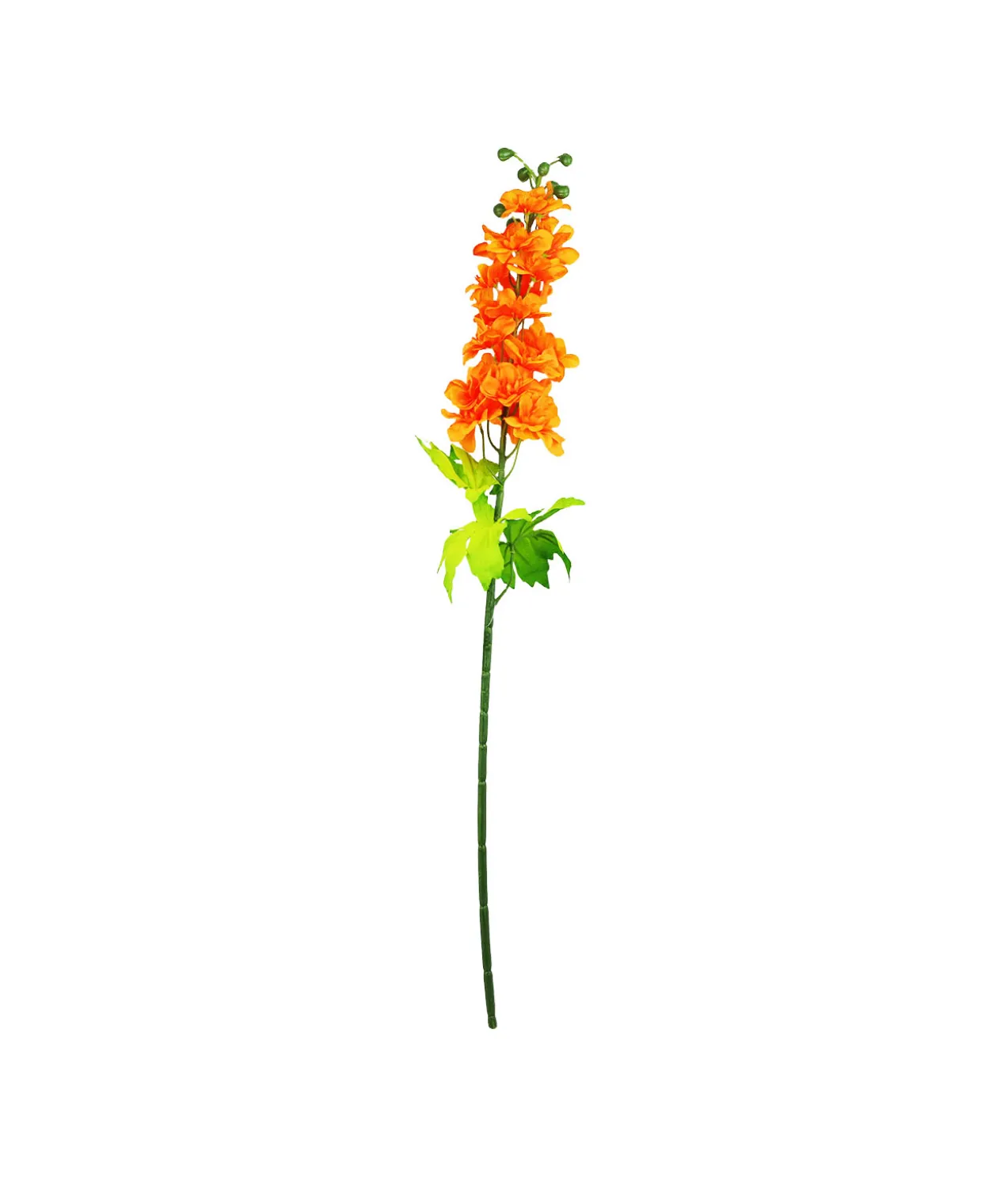 Orange Delphinium Flower Stem 80cm