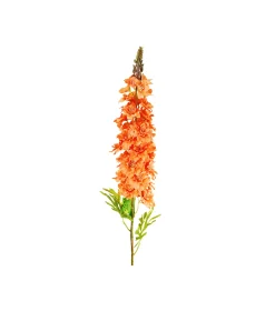 Orange Delphinium Flower Stem 105cm