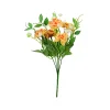 Orange Flowers 5 Heads 30cm