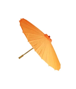 Orange Large Fabric Parasol 40cm