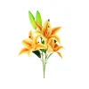 Orange Lily Stem 82cm