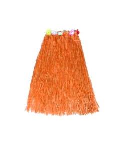 Orange Long Hula Skirt 80cm