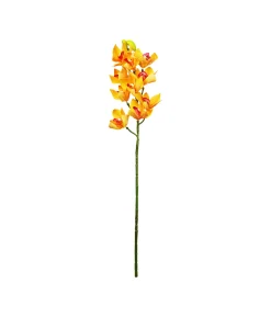 Orange Orchid With Pink Stamen 71cm