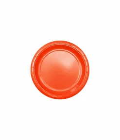 Orange Paper Plates 20x7in