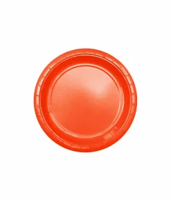Orange Paper Plates 12x9in