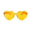 Orange Party Heart Glasses 14x6cm 2pc