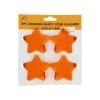 Orange Party Star Glasses 15x7cm 2pc