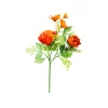 Orange Peony 2 Head 45cm