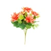Orange Rose 5 Head 28cm